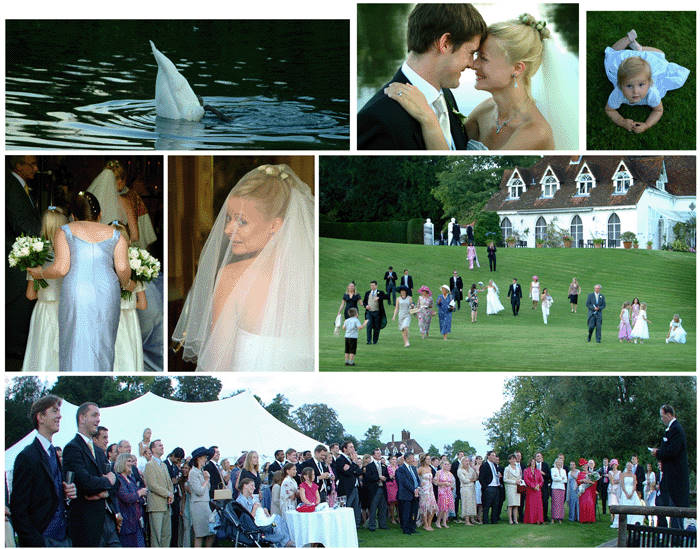 Natural and relaxed wedding photographs taken at Houghton Lodge, Test Valley, Hampshire.